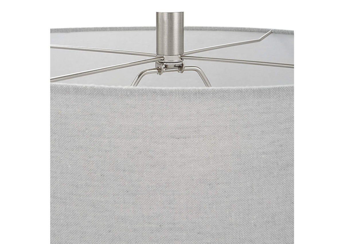 30058-1 Uttermost Twilight Satin Black Table Lamp
