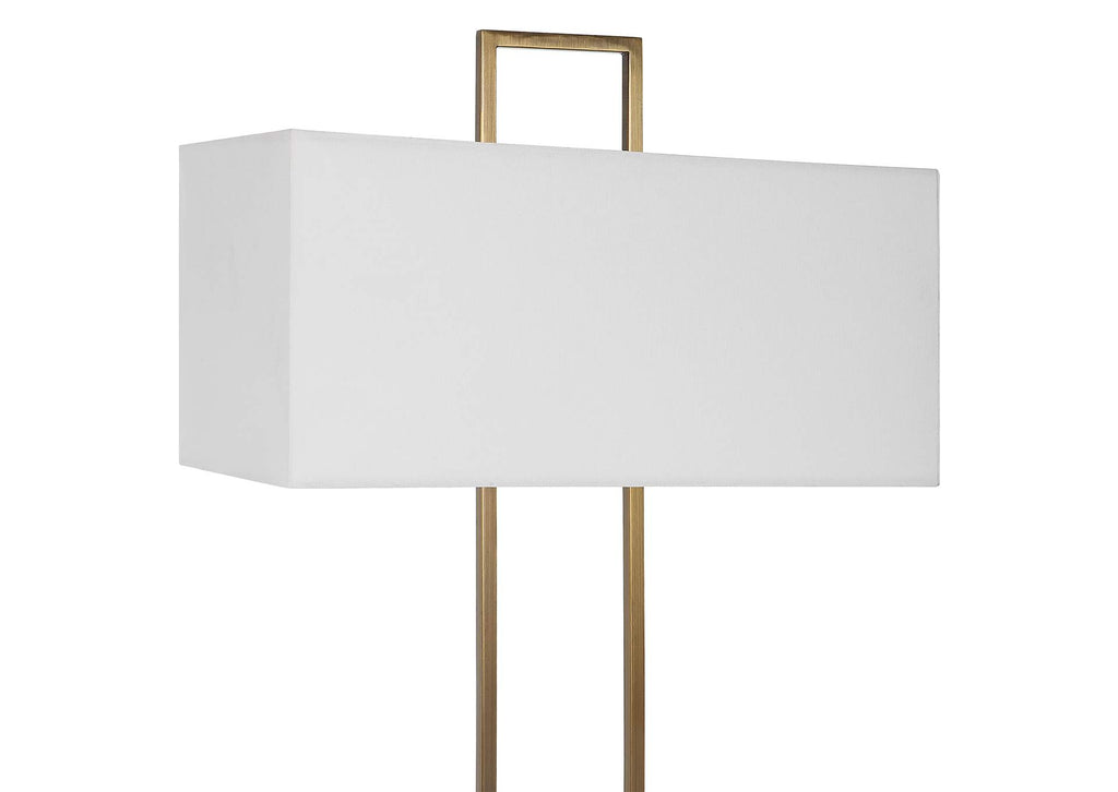 30160 Uttermost Column White Marble Table Lamp