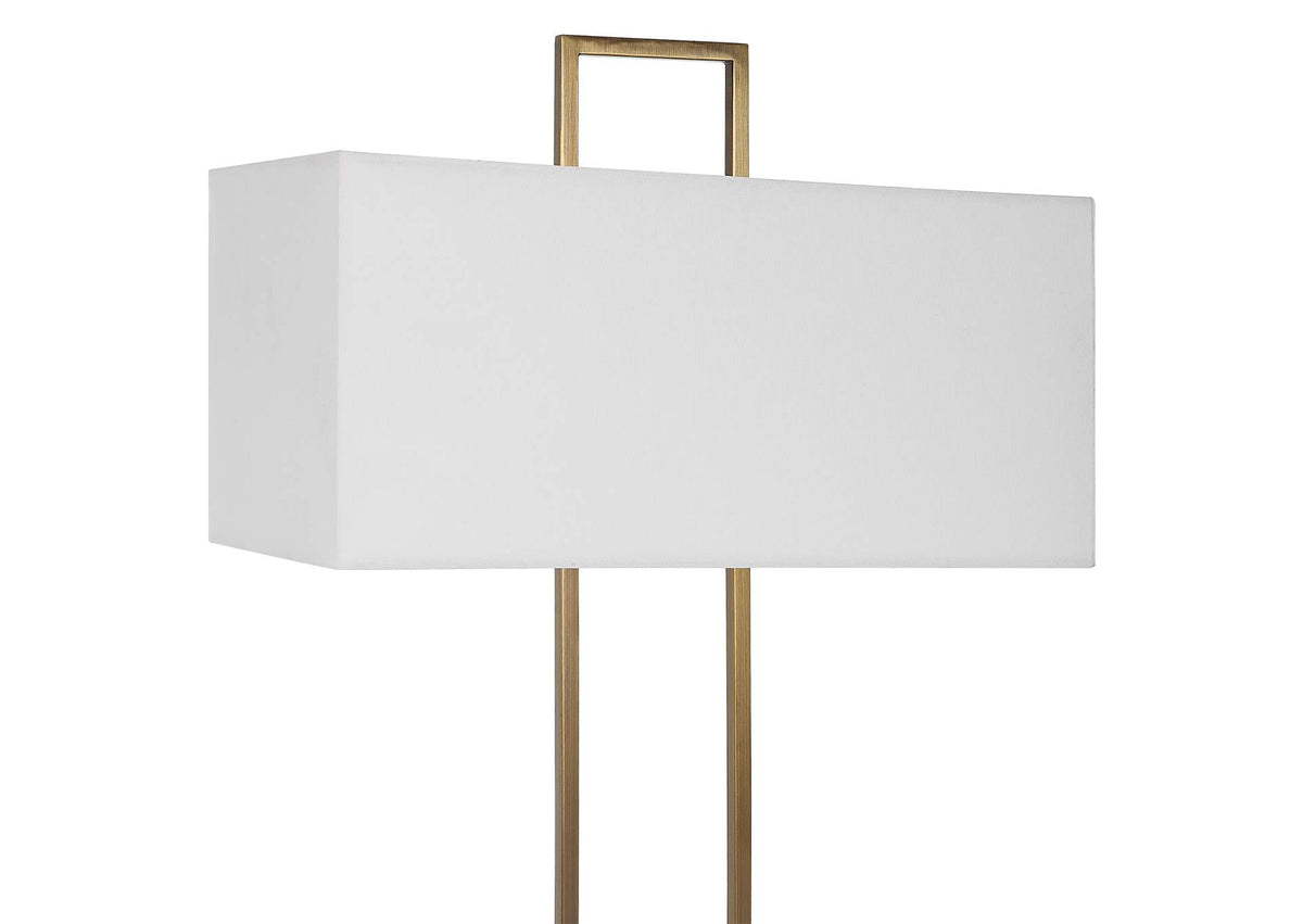 30160 Uttermost Column White Marble Table Lamp