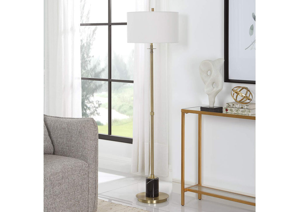 30137-1 Uttermost Guard Brass Floor Lamp