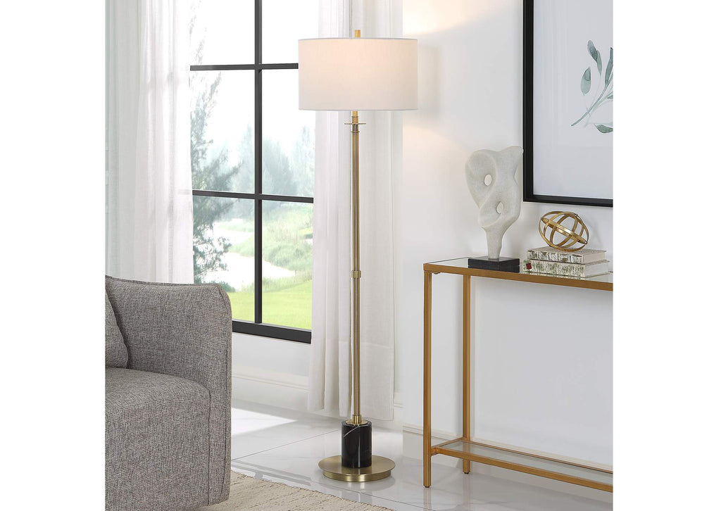 30137-1 Uttermost Guard Brass Floor Lamp