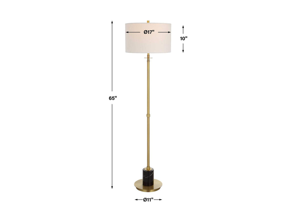 30137-1 Uttermost Guard Brass Floor Lamp