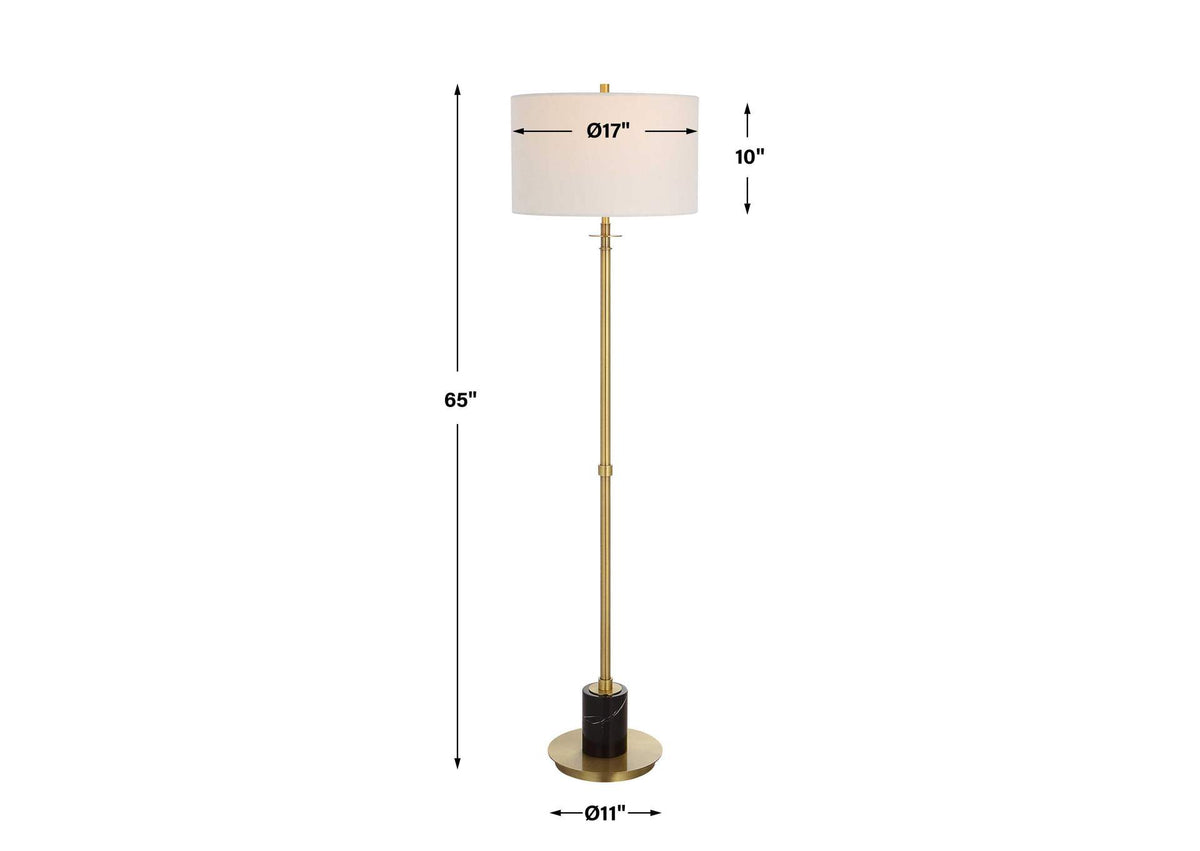 30137-1 Uttermost Guard Brass Floor Lamp