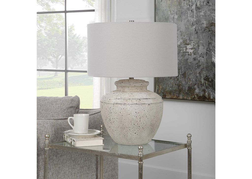 30162-1 Uttermost Artifact Aged Stone Table Lamp