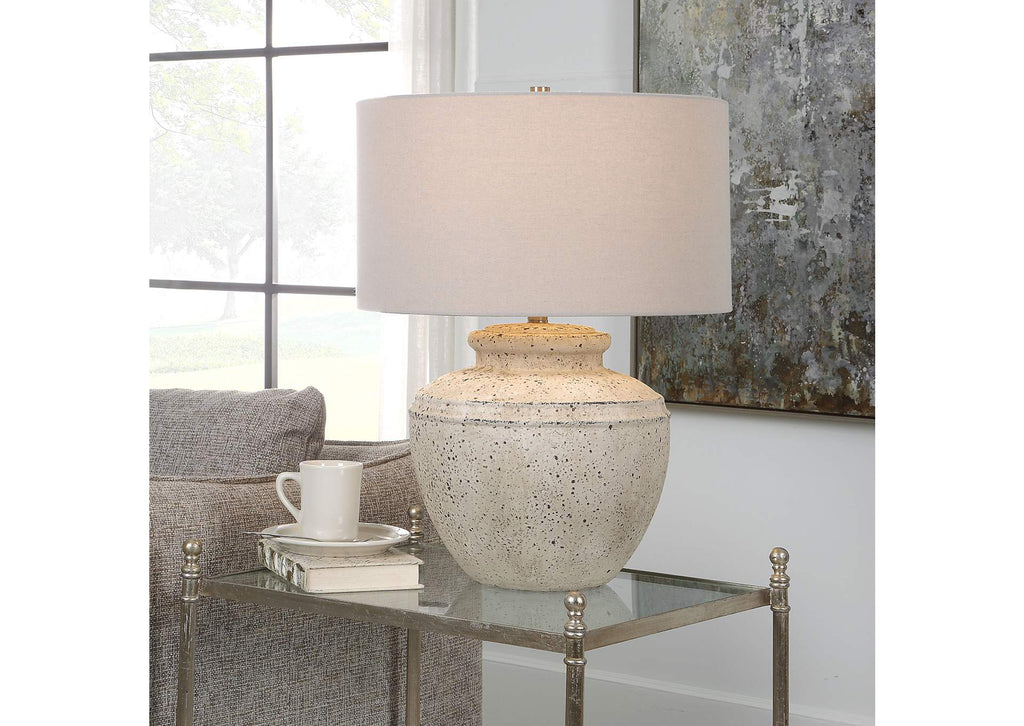 30162-1 Uttermost Artifact Aged Stone Table Lamp