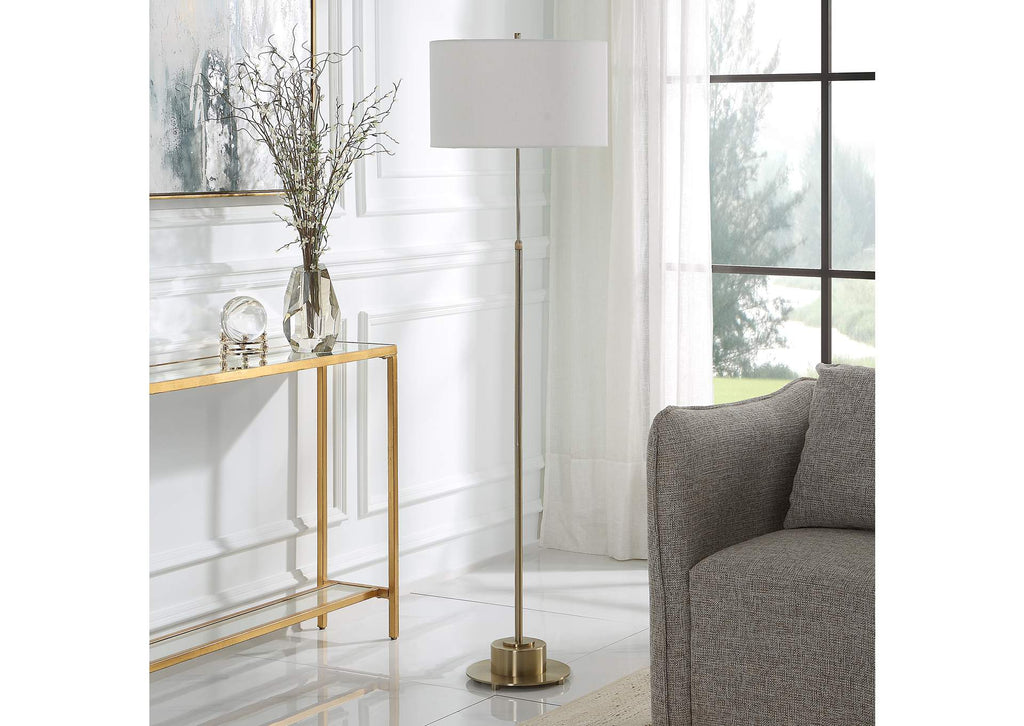 30152-1 Uttermost Prominence Brass Floor Lamp
