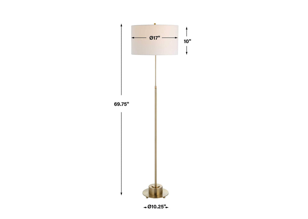 30152-1 Uttermost Prominence Brass Floor Lamp