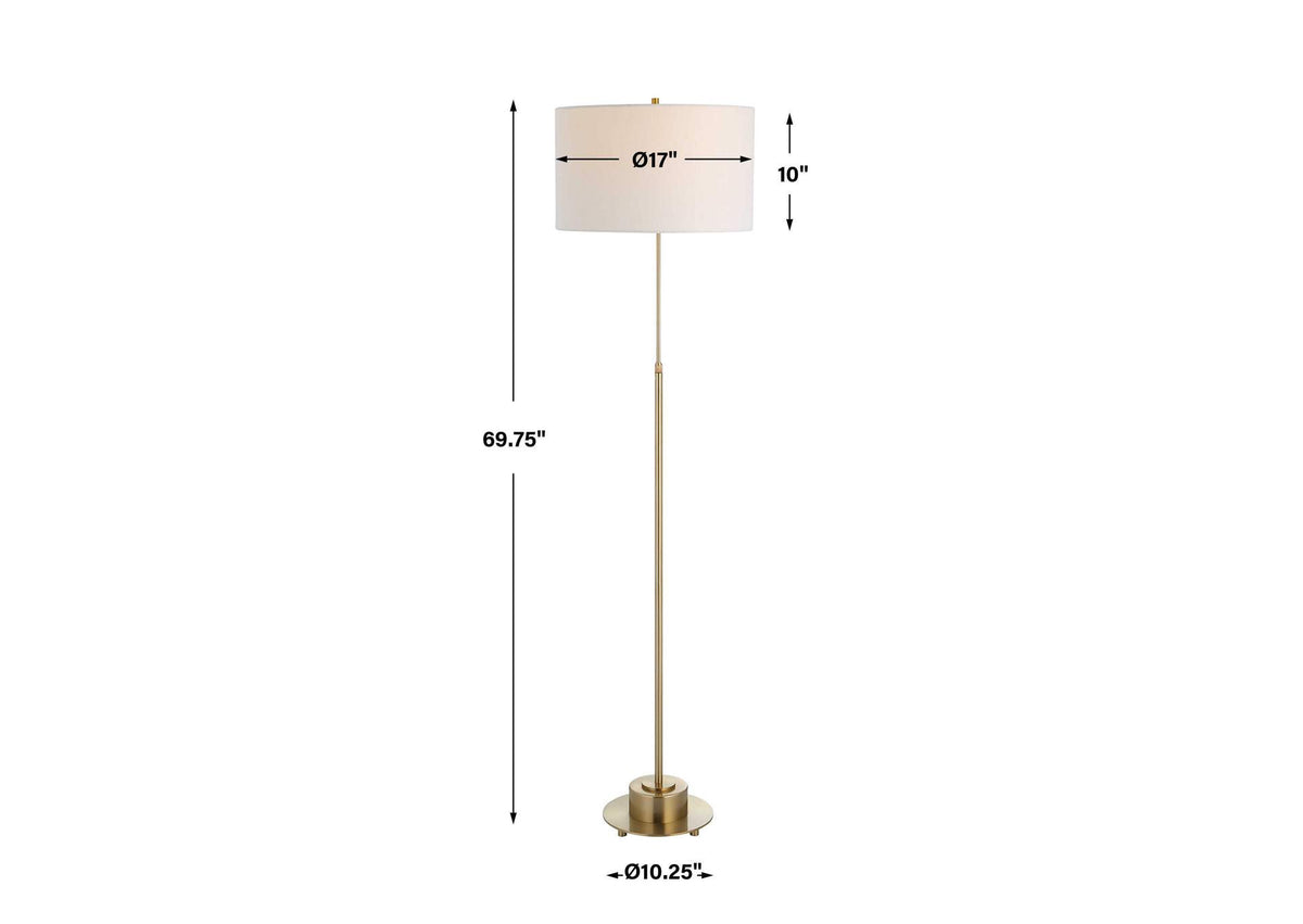 30152-1 Uttermost Prominence Brass Floor Lamp