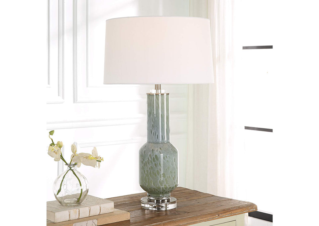 30172 Uttermost Imperia Aqua Gray Table Lamp