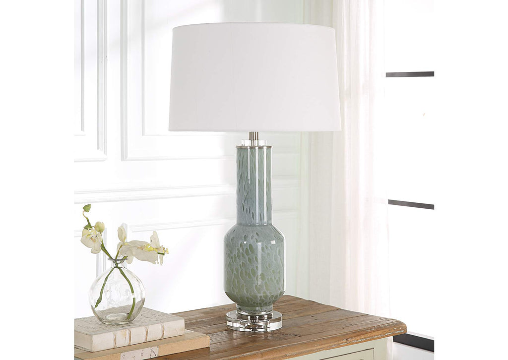 30172 Uttermost Imperia Aqua Gray Table Lamp