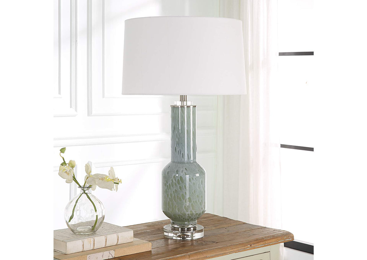 30172 Uttermost Imperia Aqua Gray Table Lamp