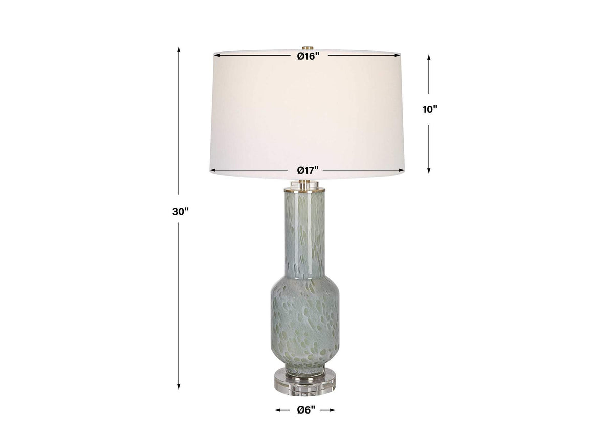 30172 Uttermost Imperia Aqua Gray Table Lamp