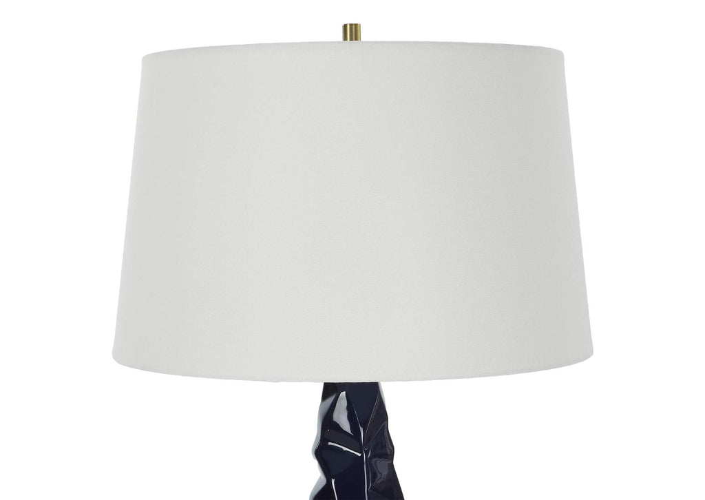 30173 Uttermost Kavos Geometric Blue Table Lamp