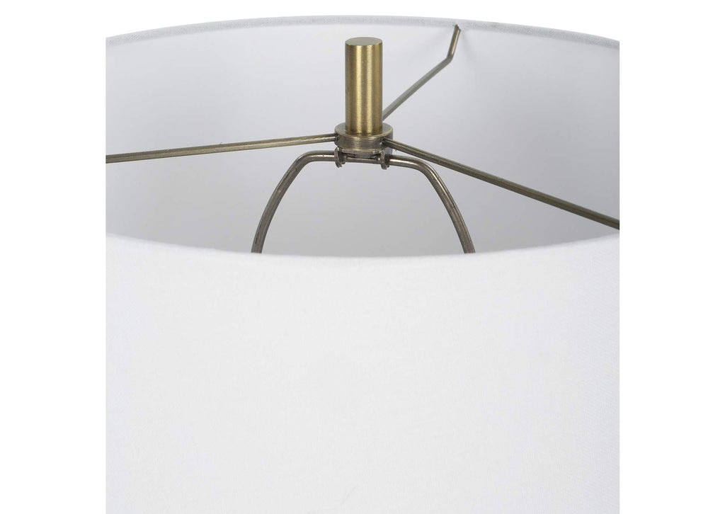 30173 Uttermost Kavos Geometric Blue Table Lamp