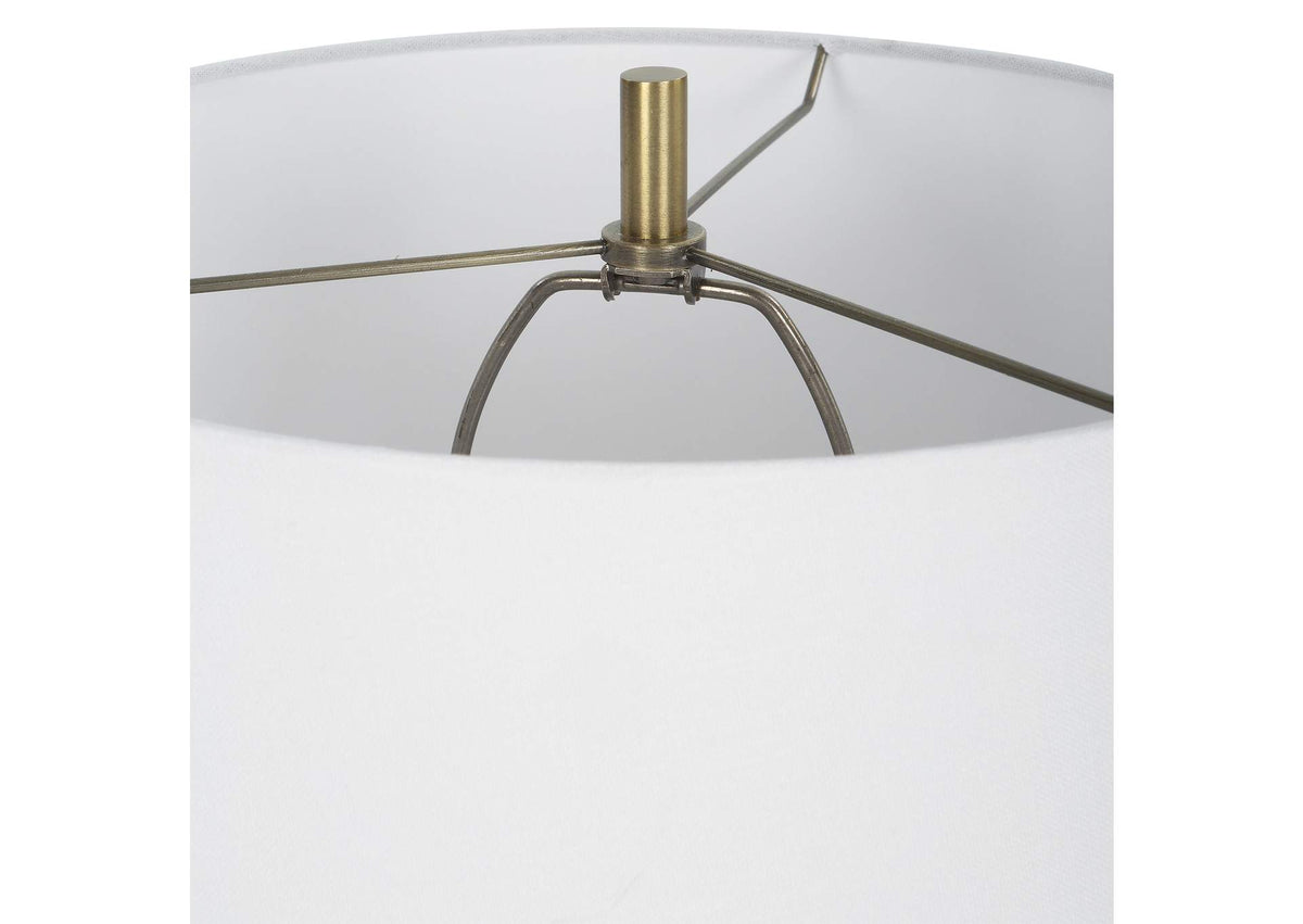 30173 Uttermost Kavos Geometric Blue Table Lamp