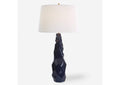 30173 Uttermost Kavos Geometric Blue Table Lamp
