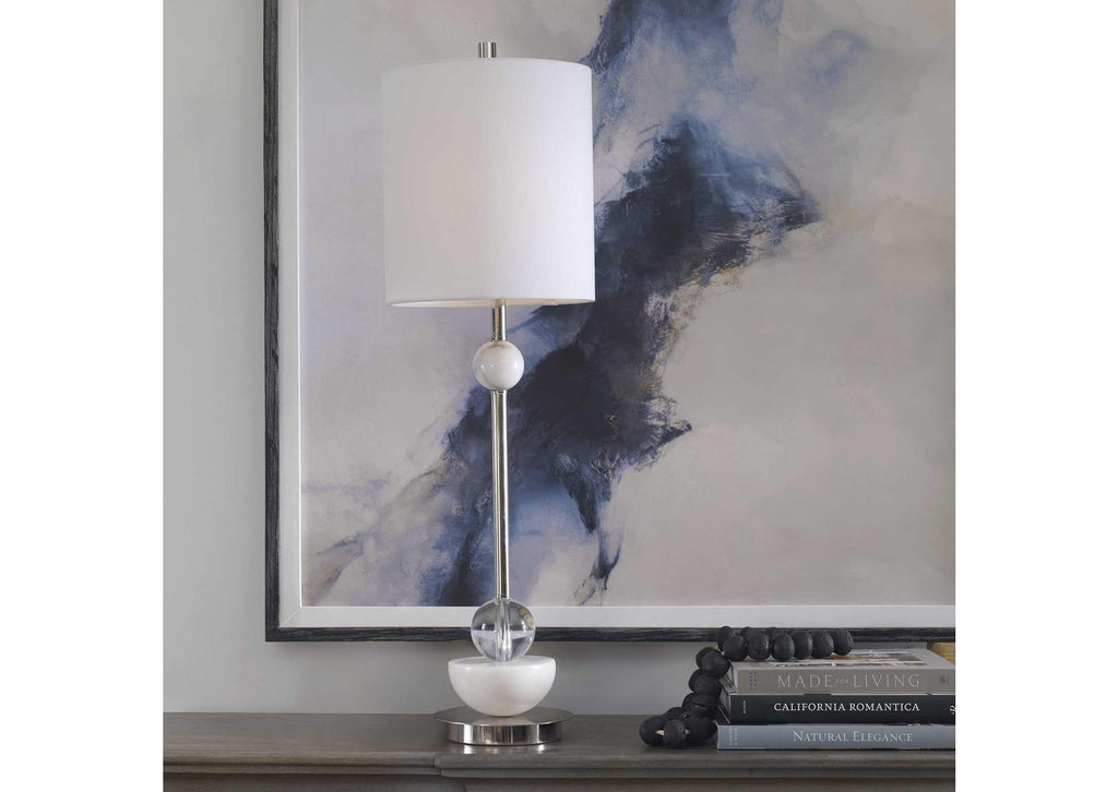 30179-1 Uttermost Exposition Nickel Buffet Lamp