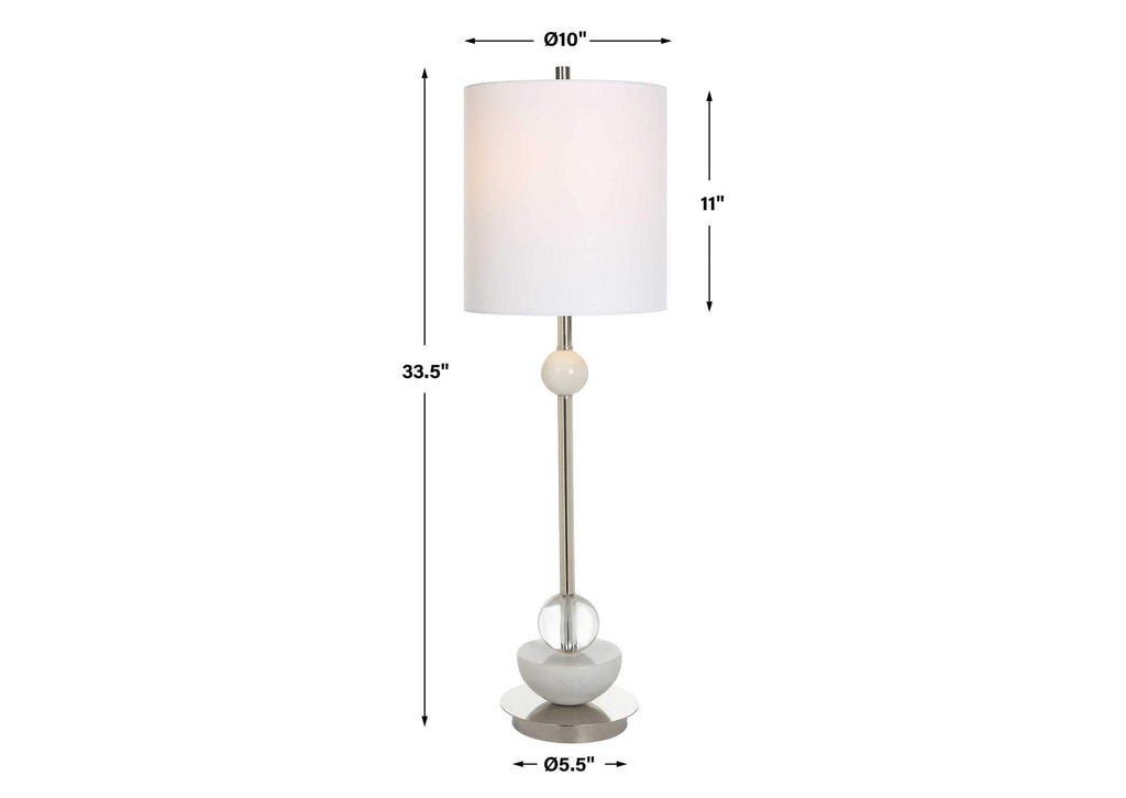 30179-1 Uttermost Exposition Nickel Buffet Lamp