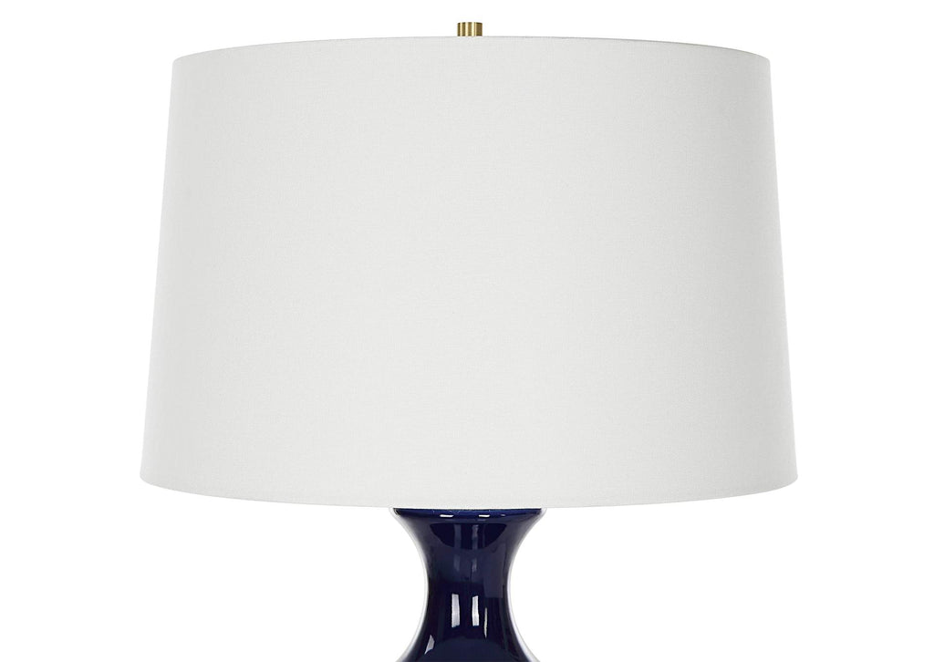 30196 Uttermost Coil Sculpted Blue Table Lamp