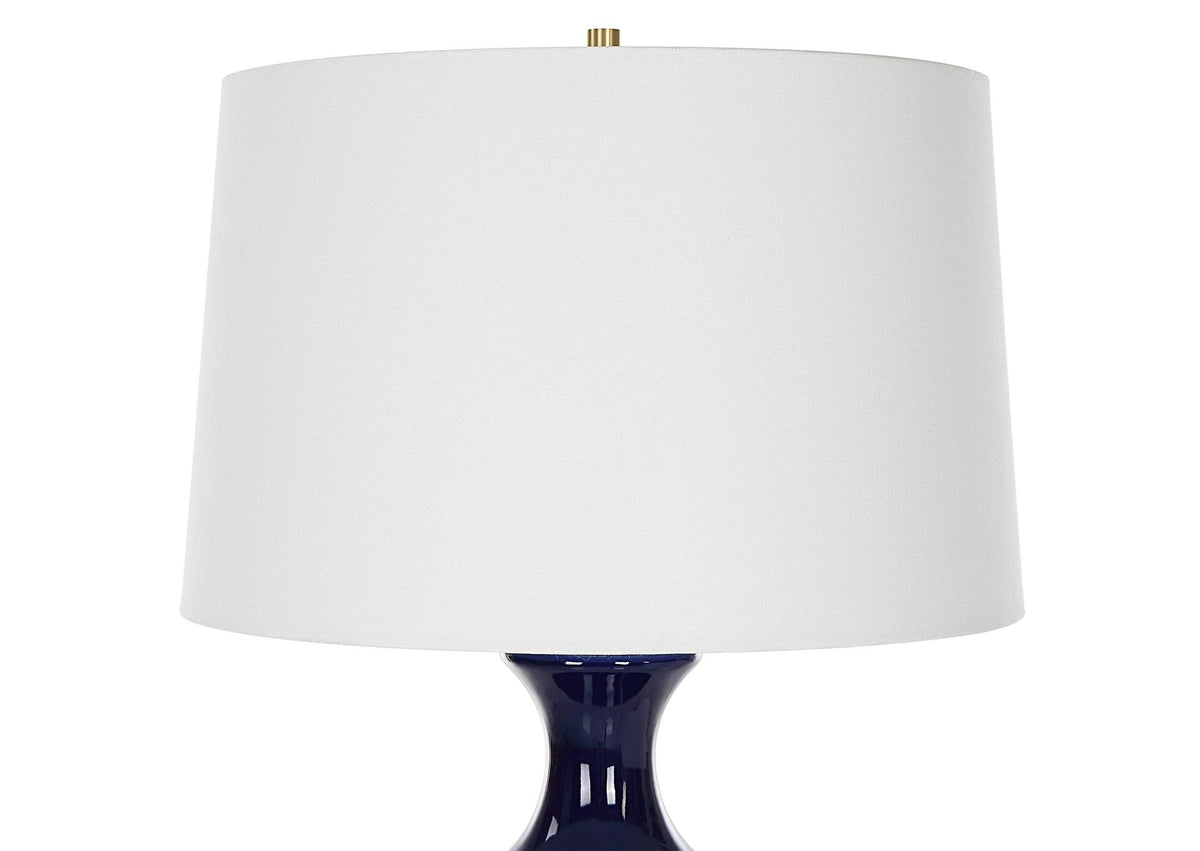 30196 Uttermost Coil Sculpted Blue Table Lamp