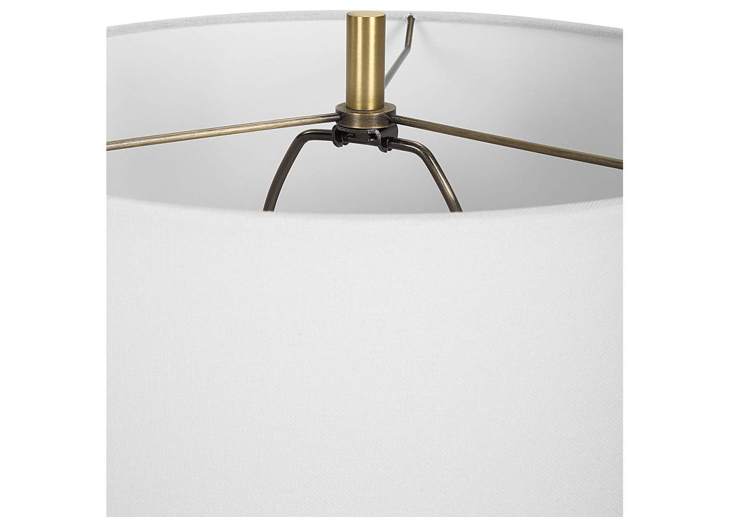 30196 Uttermost Coil Sculpted Blue Table Lamp