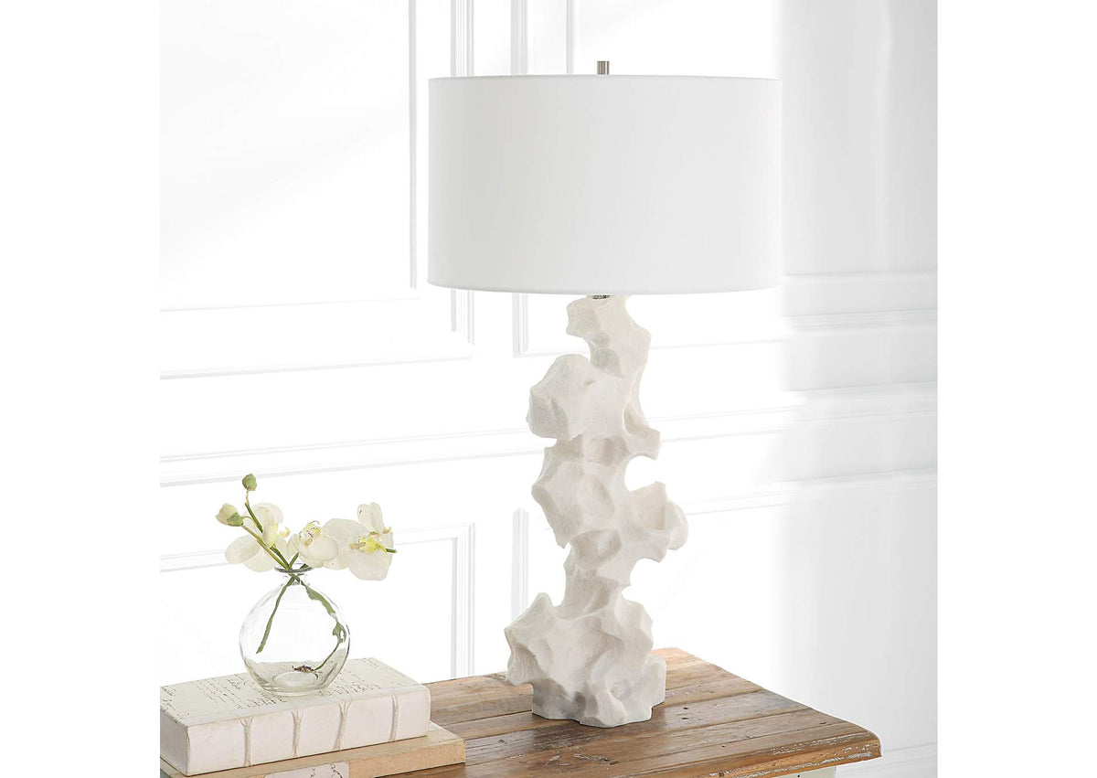 30198 Uttermost Remnant White Marble Table Lamp