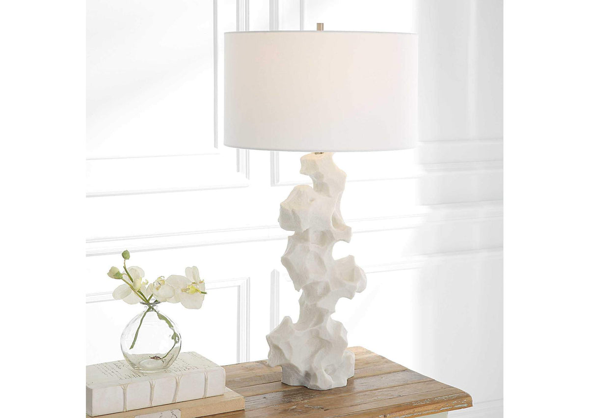 30198 Uttermost Remnant White Marble Table Lamp