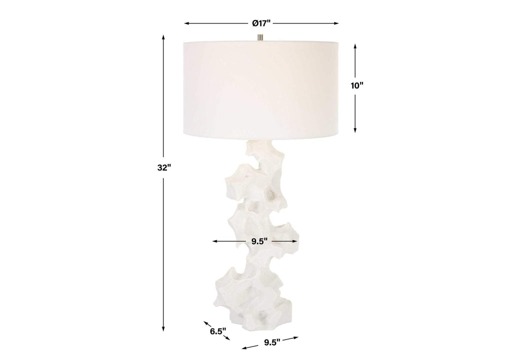 30198 Uttermost Remnant White Marble Table Lamp