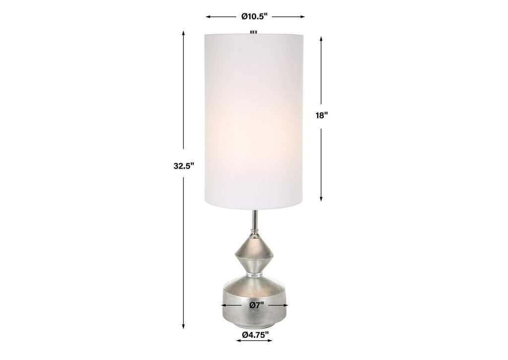 30187-1 Uttermost Vial Silver Buffet Lamp