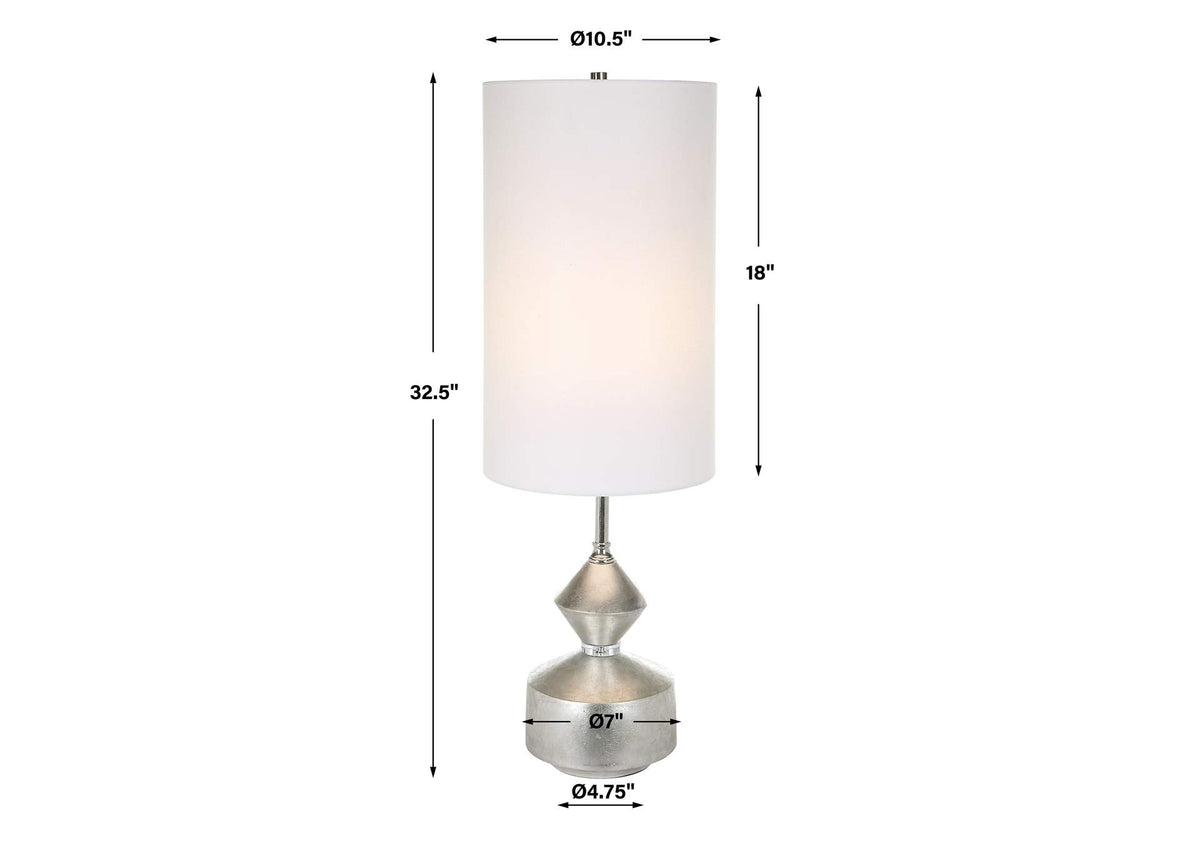30187-1 Uttermost Vial Silver Buffet Lamp