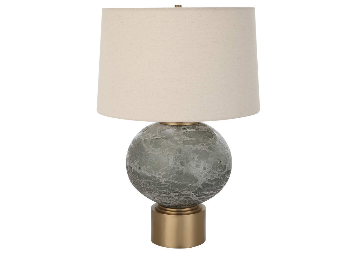 30200-1 Uttermost Lunia Gray Glass Table Lamp