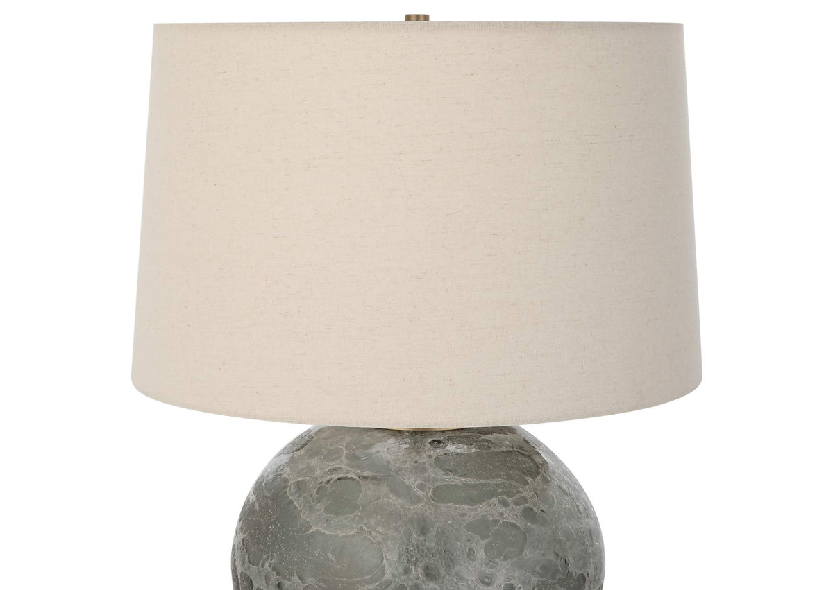 30200-1 Uttermost Lunia Gray Glass Table Lamp