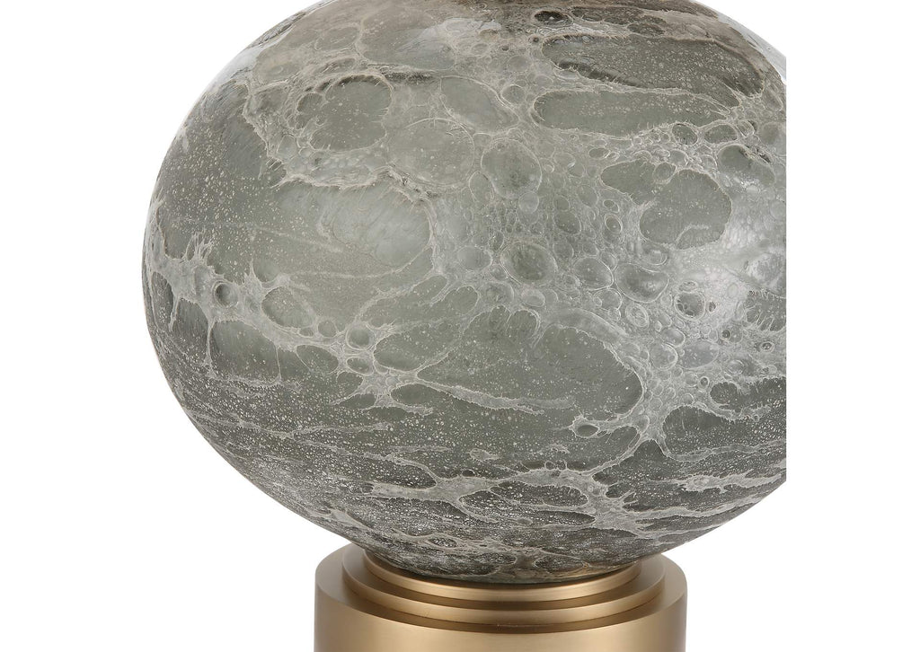 30200-1 Uttermost Lunia Gray Glass Table Lamp