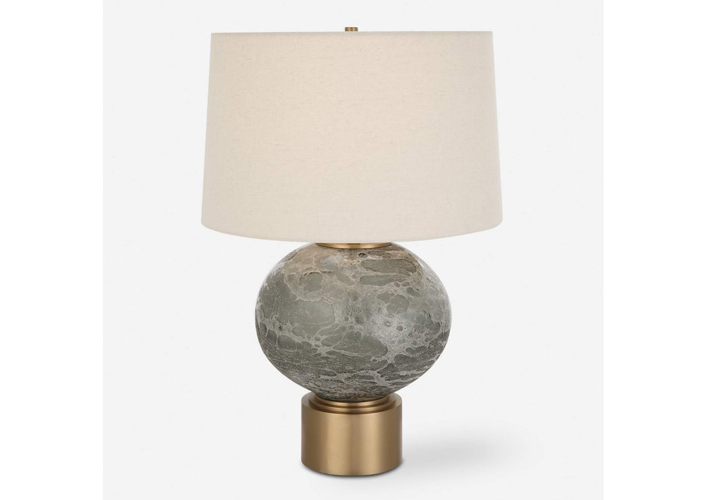 30200-1 Uttermost Lunia Gray Glass Table Lamp