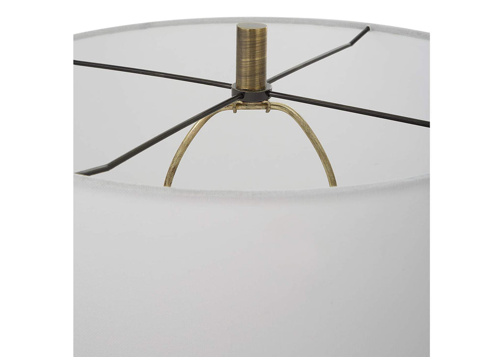 30235 Uttermost Annora Glossy White Table Lamp