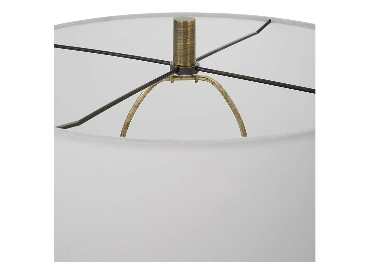30235 Uttermost Annora Glossy White Table Lamp