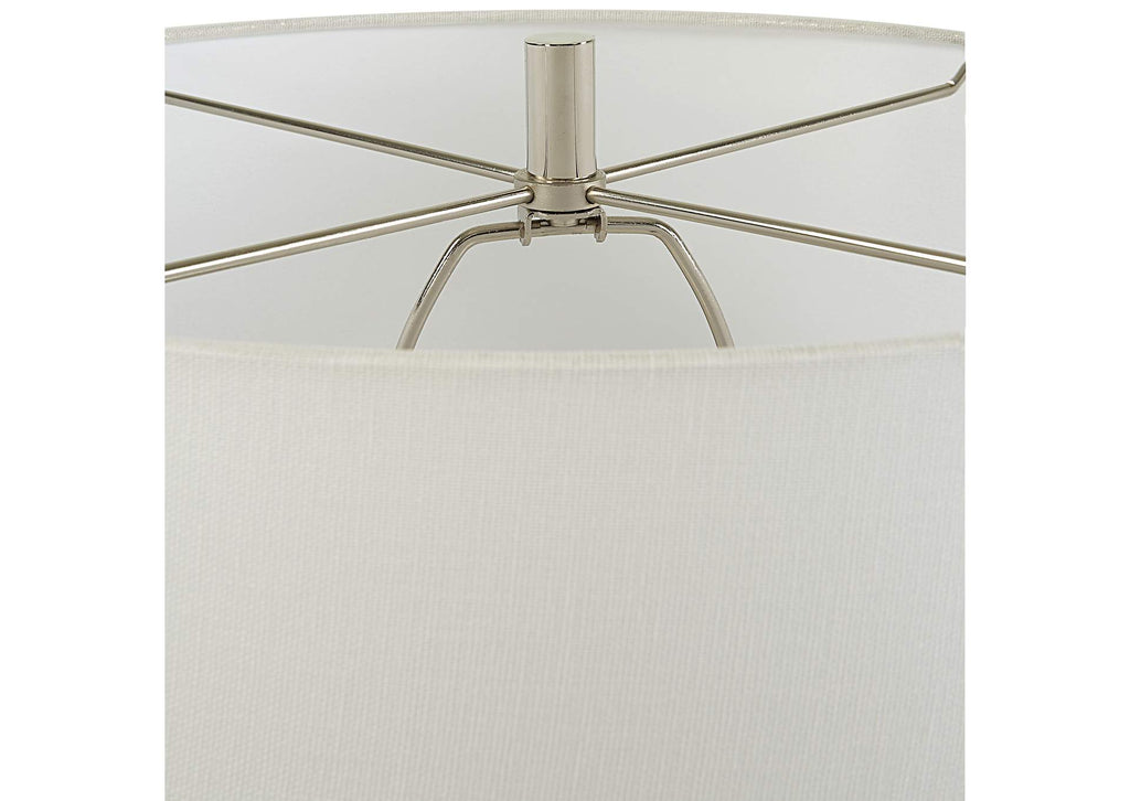 30240 Uttermost Twisted Swirl White Table Lamp