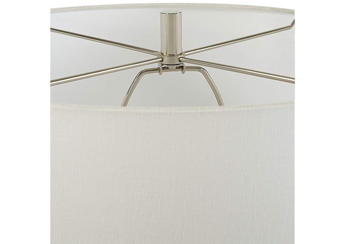 30240 Uttermost Twisted Swirl White Table Lamp