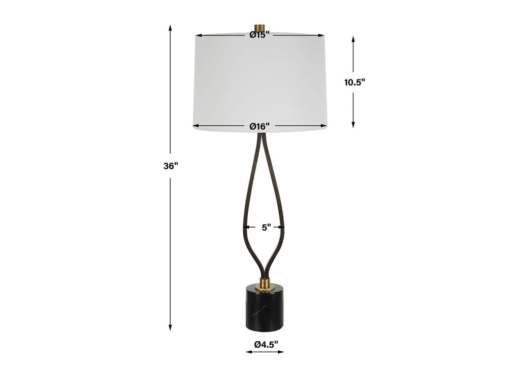 30245 Uttermost Separate Paths Iron Table Lamp