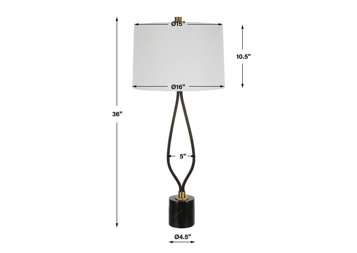 30245 Uttermost Separate Paths Iron Table Lamp
