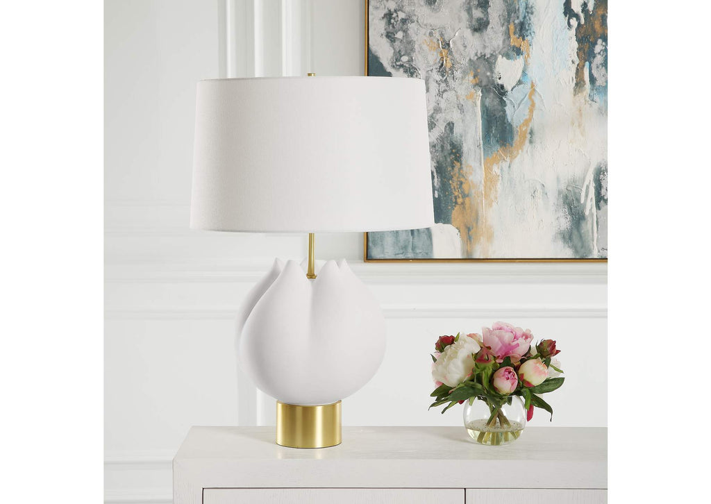 30257-1 Uttermost In Bloom White Table Lamp