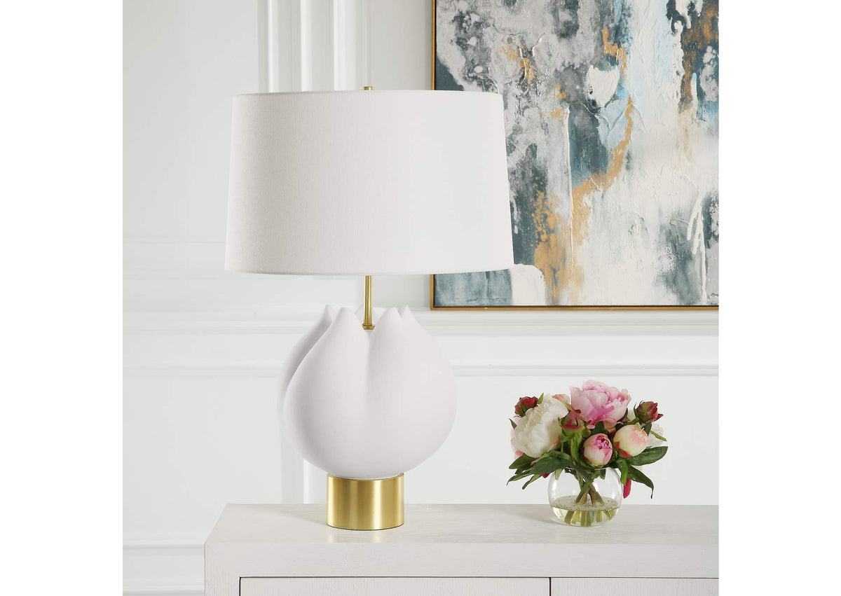 30257-1 Uttermost In Bloom White Table Lamp