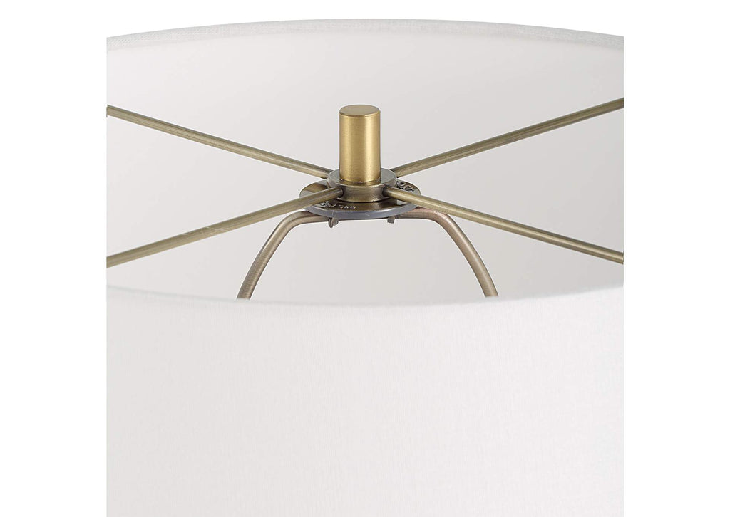 30262 Uttermost Lyra White & Gold Table Lamp