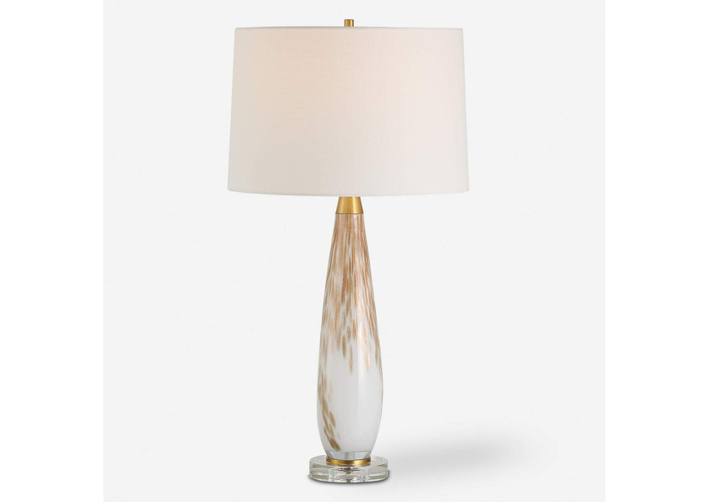 30262 Uttermost Lyra White & Gold Table Lamp