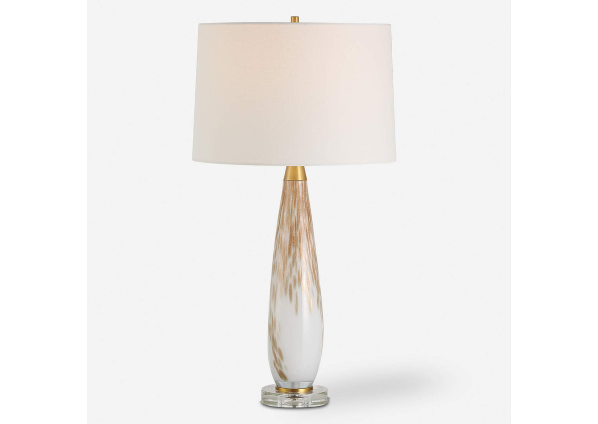 30262 Uttermost Lyra White & Gold Table Lamp