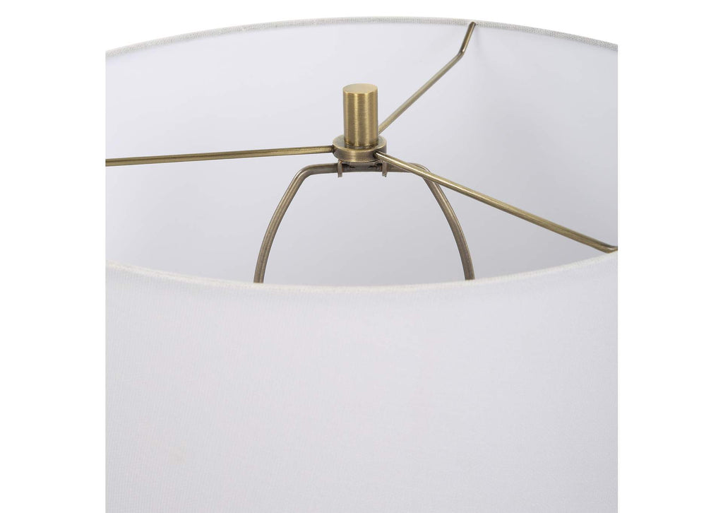 30286 Uttermost Brielle Polished Black Table Lamp