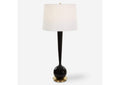 30286 Uttermost Brielle Polished Black Table Lamp