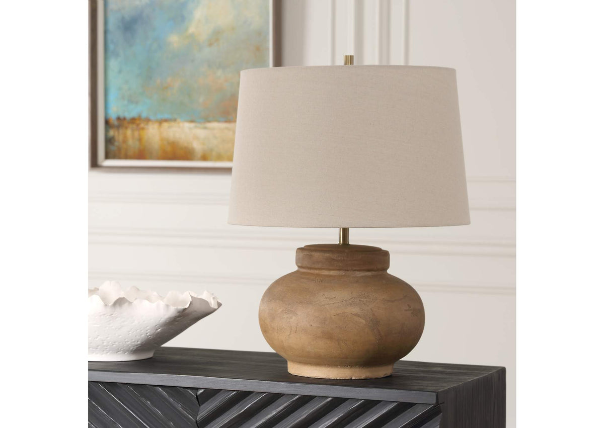 30346-1 Uttermost Urbino Aged Terracotta Table Lamp