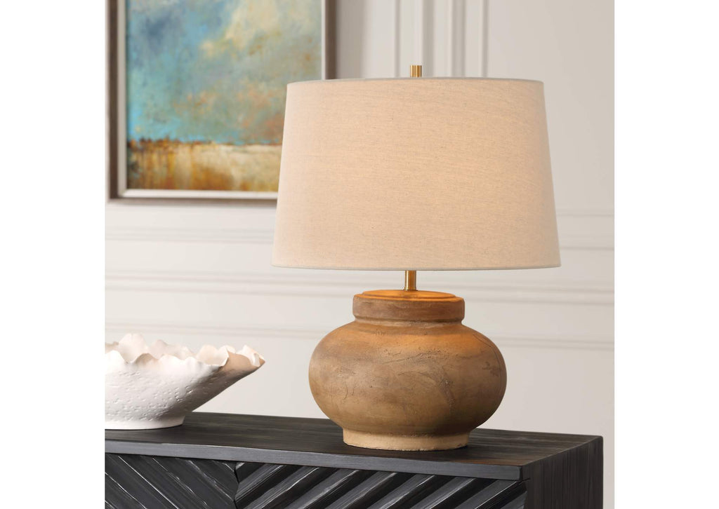 30346-1 Uttermost Urbino Aged Terracotta Table Lamp