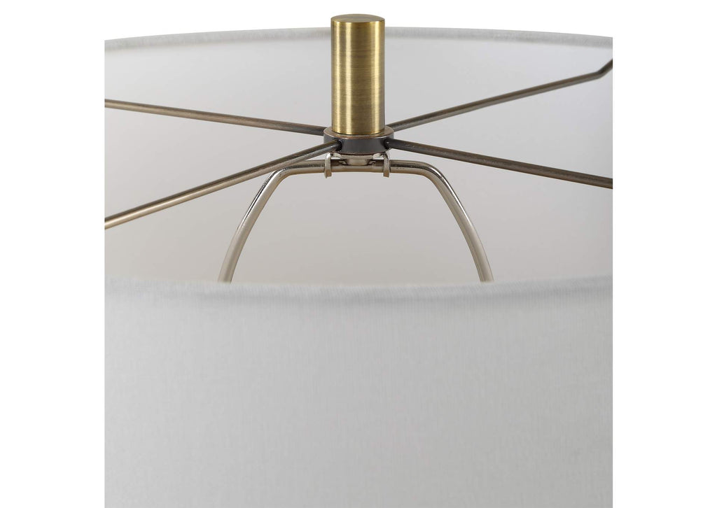30348-1 Uttermost Threefold Black Stone Table Lamp
